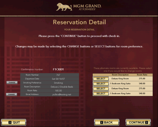 MGM Hotel CheckIn